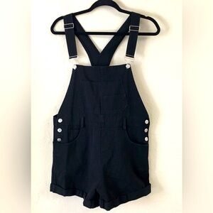 Jean Short Overalls 100% Cotton Jean Shorts Small Soft Denim Black